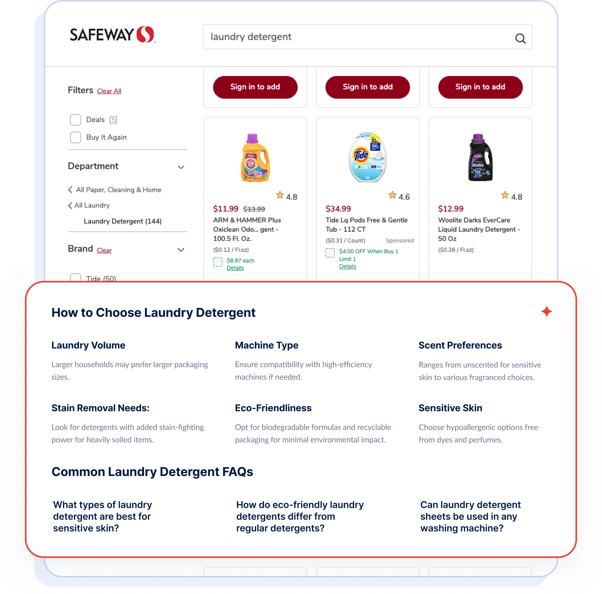 AI content to enrich your category pages