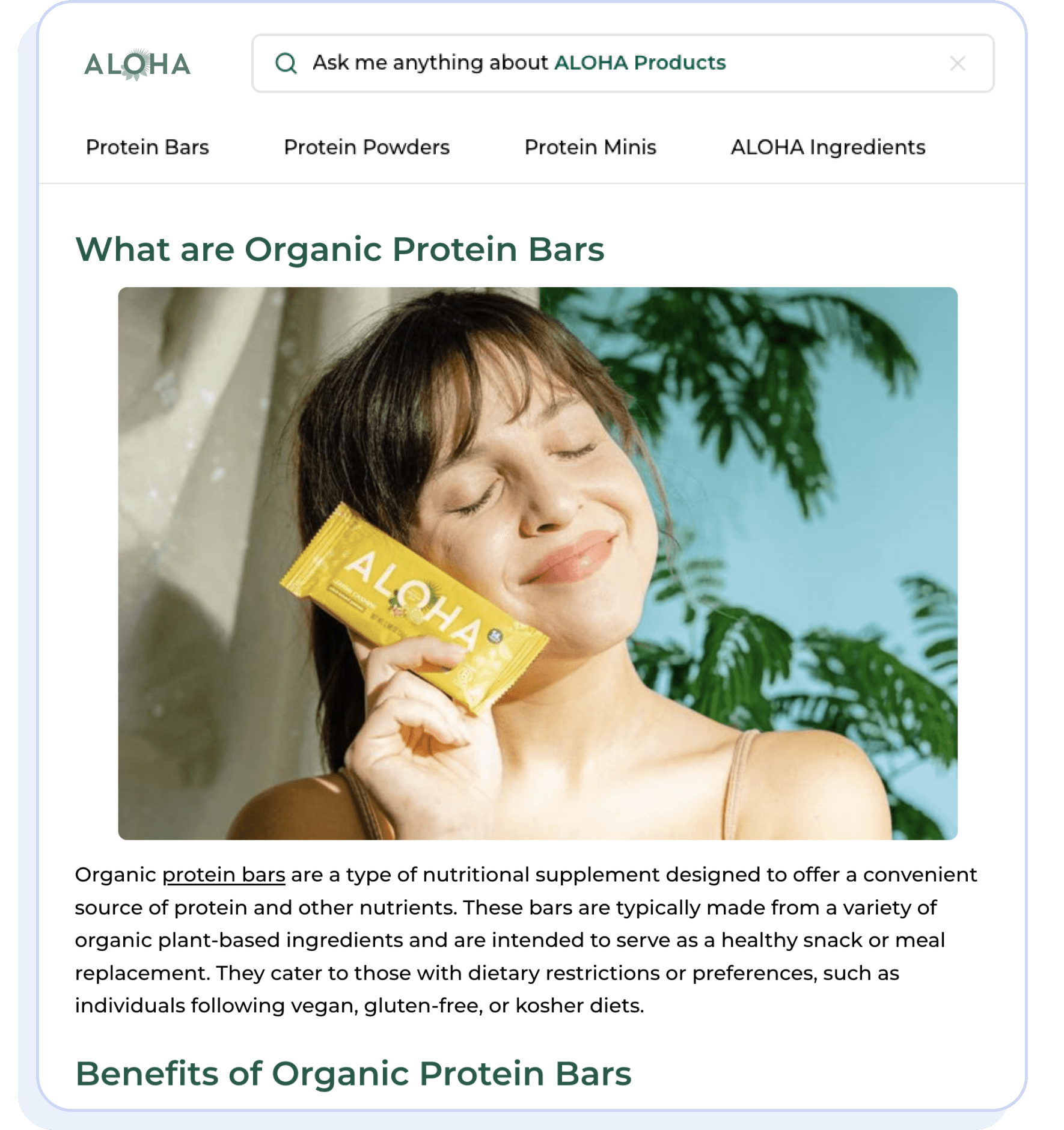 Articles for all your product categories