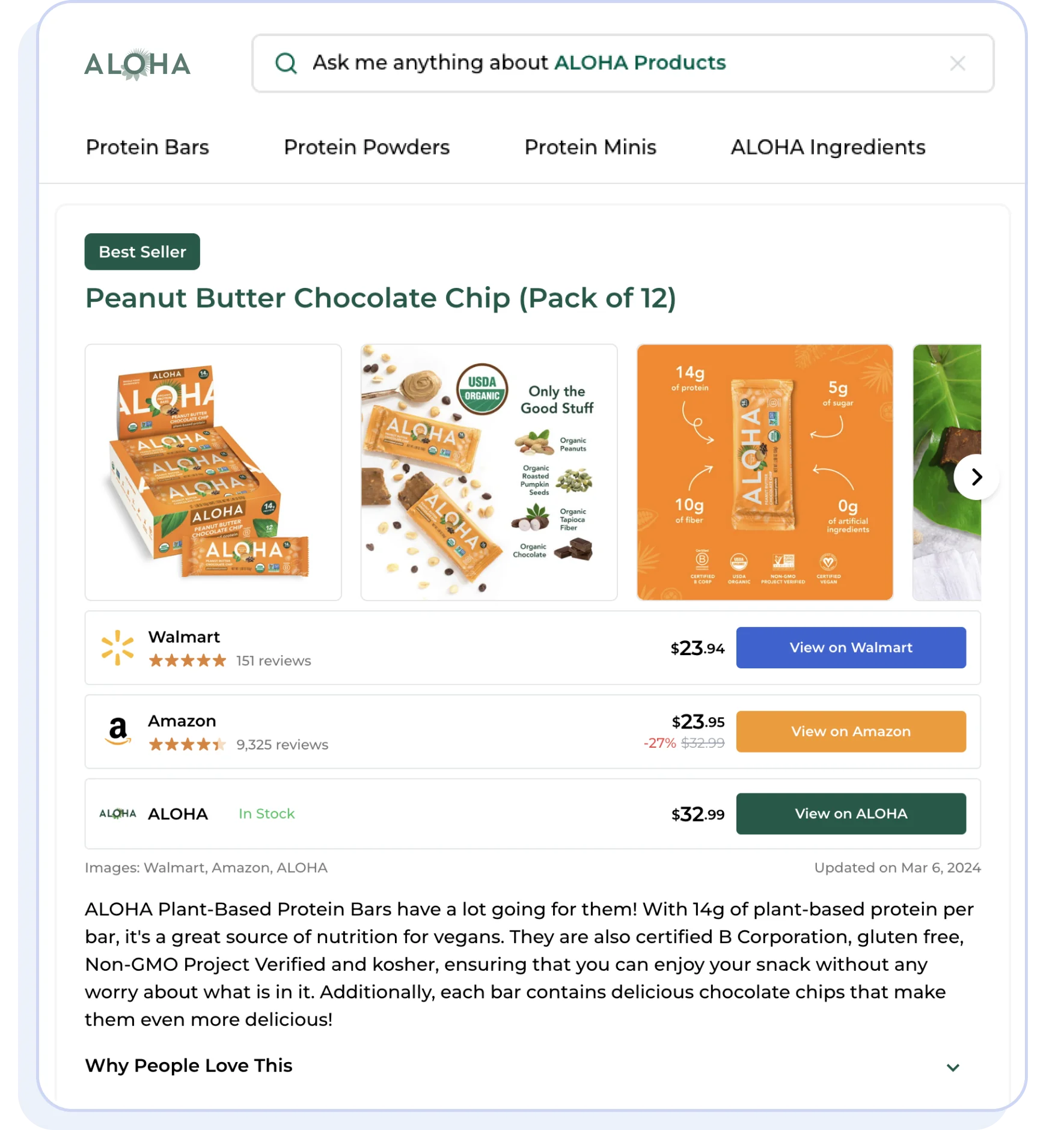 SEO-optimized and natively shoppable 