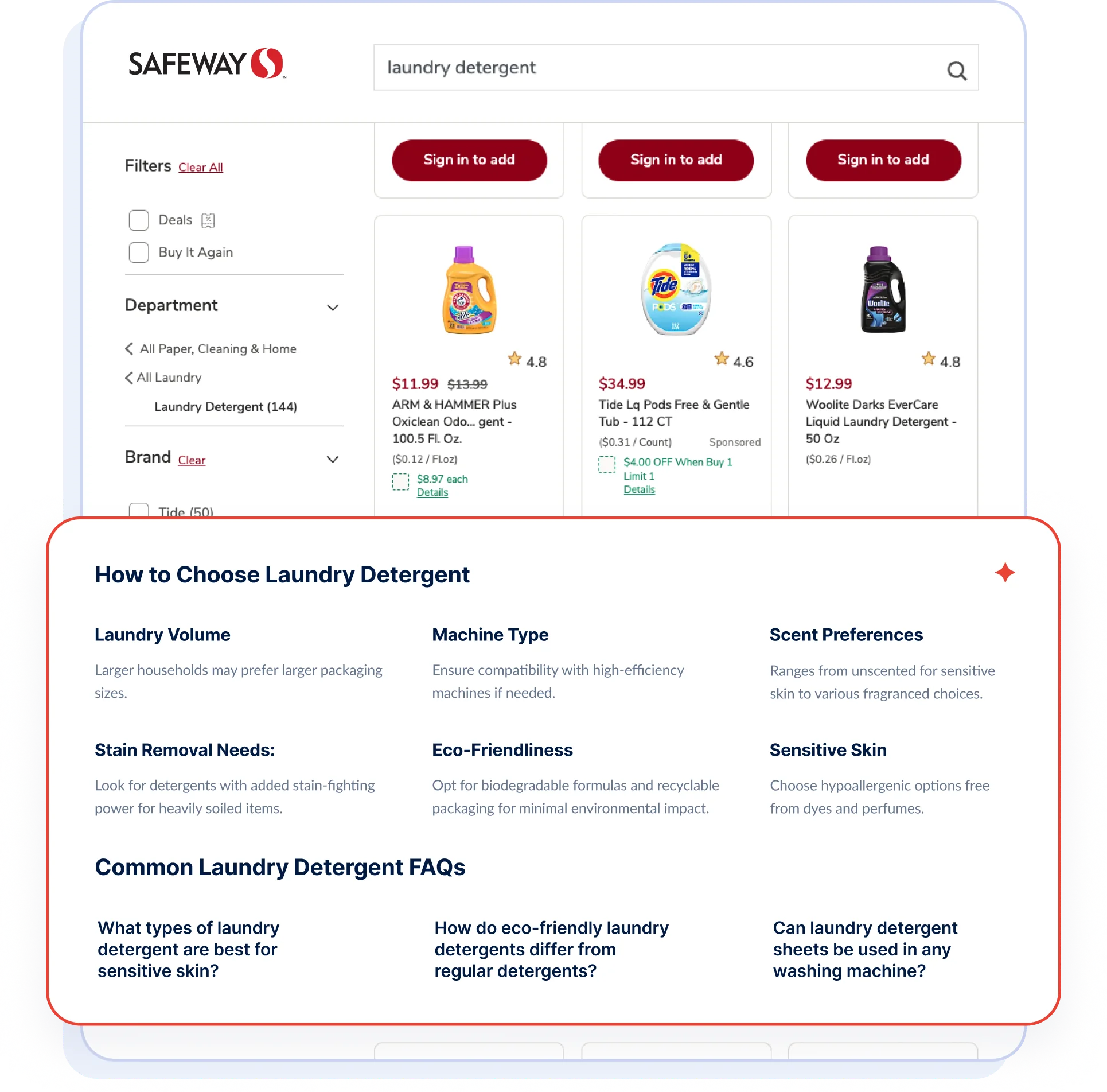 AI content to enrich your category pages
