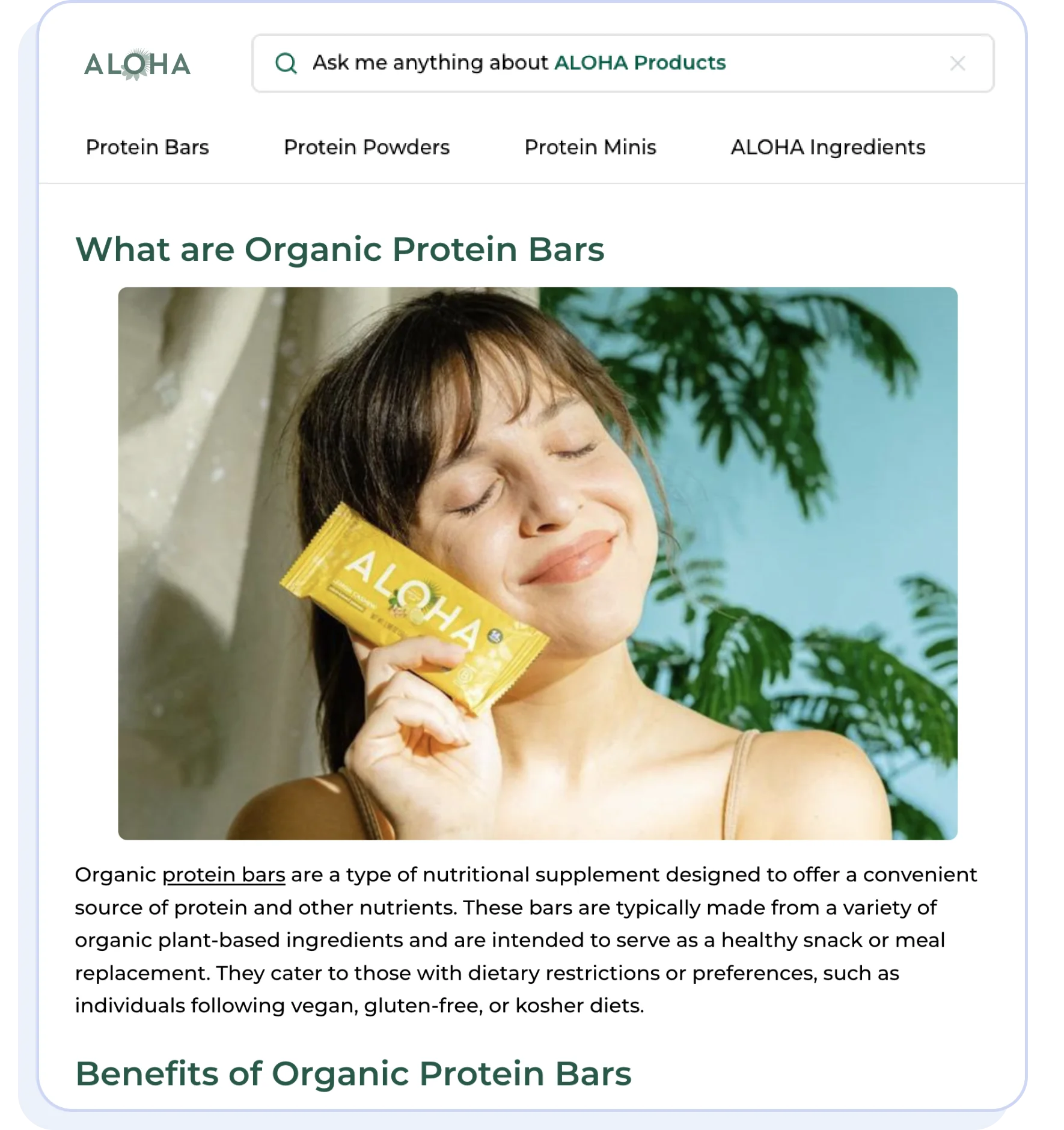 Articles for all your product categories